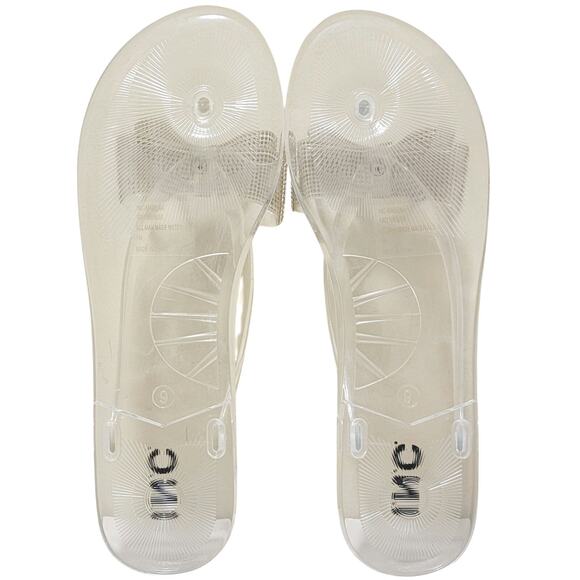 INC INTL Concepts Women Madena Flip Flop Thong Sandals Size US 9M Clear Bling - Picture 5 of 6
